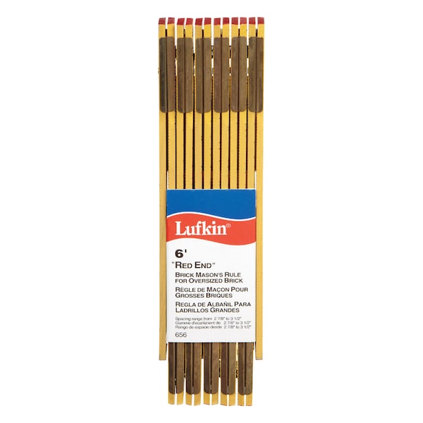 Crescent Lufkin Brick Mason Fold Rule 6' 656LN Zoro